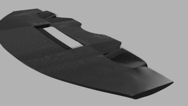 Custom carbon fiber front splitter