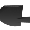 Carbon fiber front splitter underside