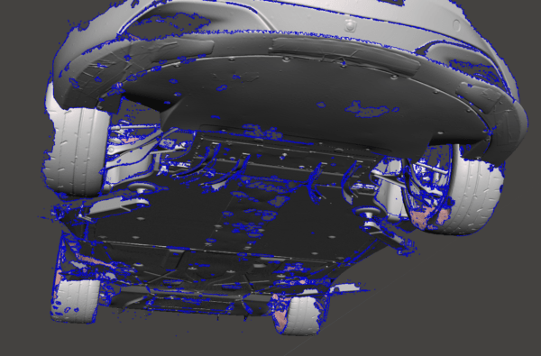 Mclaren 720S underbody 3D scan